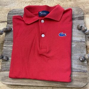 Vintage Izod Lacoste Boy’s Sz (see pics‎ for measurements) Red Knit Polo